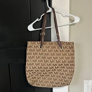 Michael Kors Brown MK Pattern Tote
